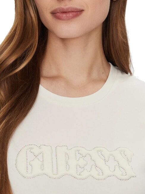 SS PONY HAIR R5 Baumwoll-T-Shirt cremwhi - T-Shirts und Tops für Damen