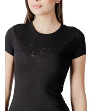 GUESS SS DOT LOGO R3  Kurzärmeliges T-Shirt jetbla - T-Shirts und Tops für Damen - 3