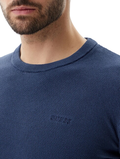 GARFIELD Baumwollpullover Höhlenblau - Herrenpullover