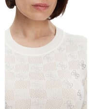 GUESS ROSIE 4G RN T-Shirt cremwhi - T-Shirts und Tops für Damen - 3