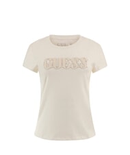 GUESS SS PONY HAIR R5 Baumwoll-T-Shirt cremwhi - T-Shirts und Tops für Damen - 4