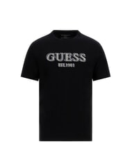 GUESS SS CN LOGO Baumwoll-T-Shirt jetbla - Herren-T-Shirts - 4