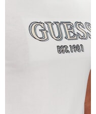GUESS SS CN LOGO Baumwoll-T-Shirt purweiß - Herren-T-Shirts - 3