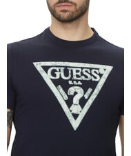 GUESS SS CN TRIANGLE Baumwoll-T-Shirt smartblue - Herren-T-Shirts - 3