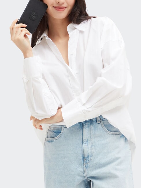 CAMILO Flaches Kartenetui mit Reißverschluss Schwarz Noir - Brieftaschen Damen