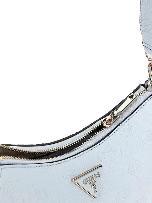 CRESIDIA Schultertasche mit geprägtem Logo puderblau - Damentaschen