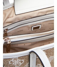 GUESS BEYZA  Umhängetasche weißes Logo - Damentaschen - 3