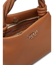GUESS SANSA Mini Handtasche, mit Schultergurt COGNAC - Damentaschen - 3
