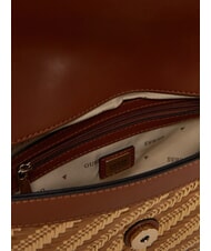 GUESS SIMONA  Umhängetasche natur / cognac - Damentaschen - 3