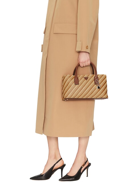 SIMONA  Handtasche, mit Schultergurt natur / cognac - Damentaschen