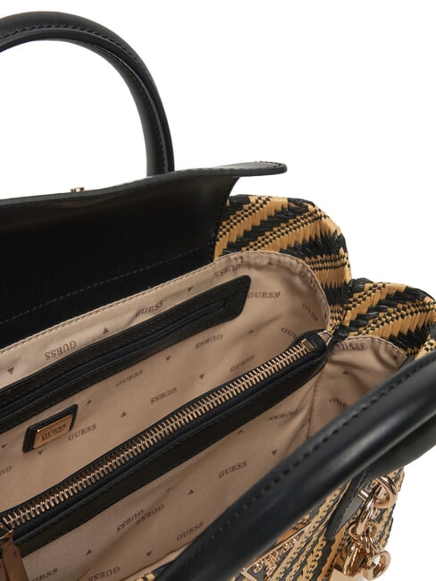 SIMONA  Handtasche, mit Schultergurt natur / schwarz - Damentaschen