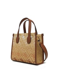 GUESS SILVANA Mini Handtasche, mit Schultergurt Cognac / Oliven - Damentaschen - 2