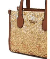 GUESS SILVANA Mini Handtasche, mit Schultergurt Cognac / Oliven - Damentaschen - 3