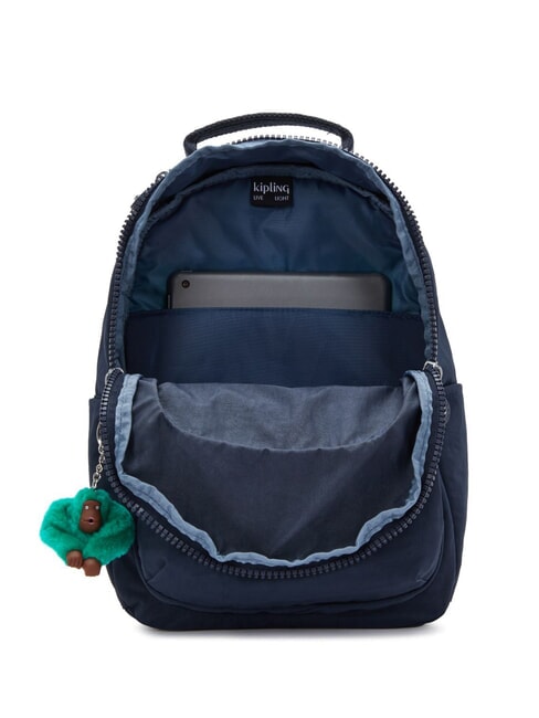 SEOUL SMALL Rucksack blau grüner Block - Rucksäcke für Schule &amp; Freizeit