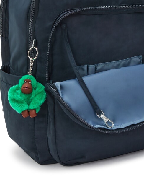 SEOUL Rucksack mit 15"-Laptopfach blau grüner Block - Rucksäcke für Schule &amp; Freizeit