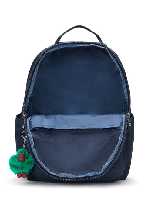 SEOUL Rucksack mit 15"-Laptopfach blau grüner Block - Rucksäcke für Schule &amp; Freizeit