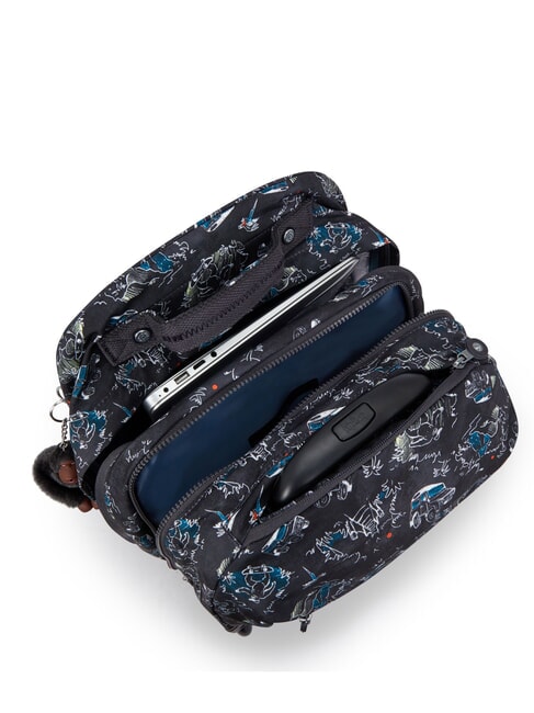 SARI Trolley-Rucksack bedruckt Dschungel-Spaßrennen - Rucksäcke mit Trolleyfunktion