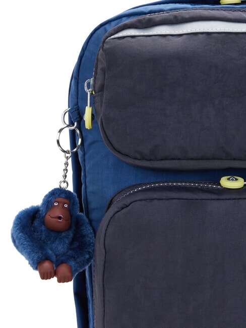 SCOTTY Großer Rucksack für 15" PC fantasie blau block - Rucksäcke für Schule &amp; Freizeit