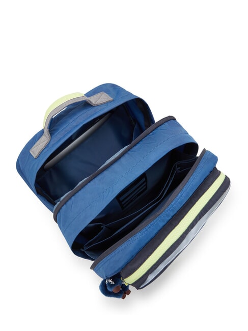 SCOTTY Großer Rucksack für 15" PC fantasie blau block - Rucksäcke für Schule &amp; Freizeit