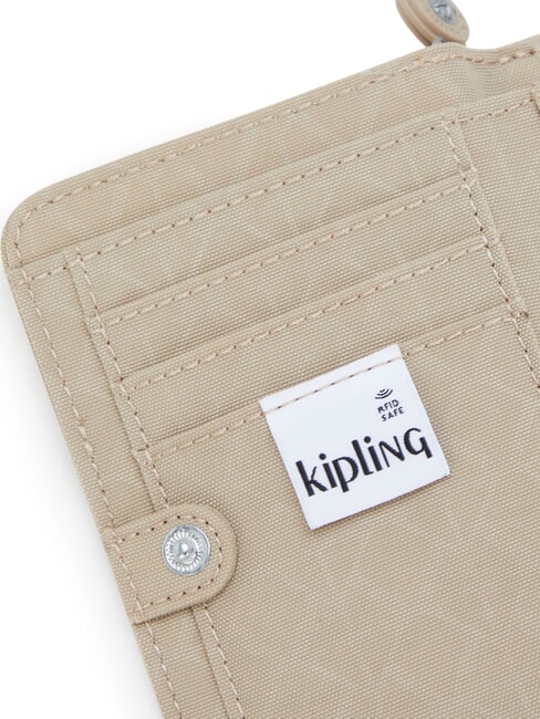 MONEY LOVE Mittlere Geldbörse charakteristisches Beige mit Prägung - Brieftaschen Damen