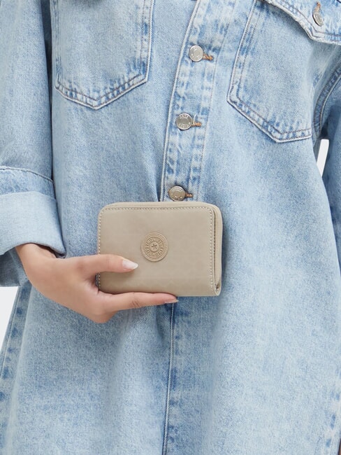 MONEY LOVE Mittlere Geldbörse charakteristisches Beige mit Prägung - Brieftaschen Damen