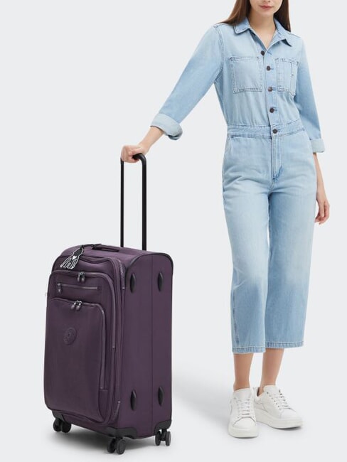 NEW YOURI SPIN M Mittelgroßer Trolley ultimative Pflaume - Halbharte Trolleys