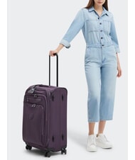 KIPLING NEW YOURI SPIN M Mittelgroßer Trolley ultimative Pflaume - Halbharte Trolleys - 7