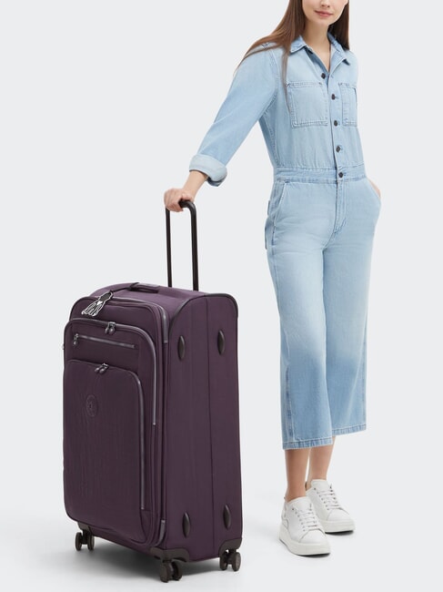 NEW YOURI SPIN L Großer Trolley ultimative Pflaume - Halbharte Trolleys