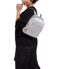 KIPLING MARLEE BP Kleiner Metallic-Rucksack Platin M GG - Damentaschen - 6