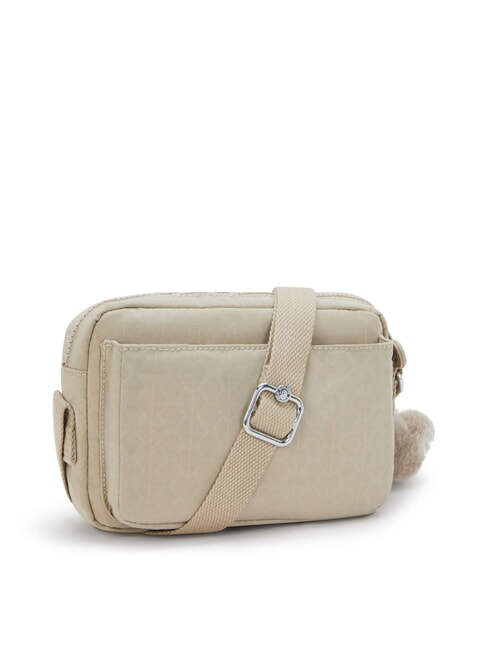 ABANU S Schultertasche charakteristisches Beige mit Prägung - Damentaschen