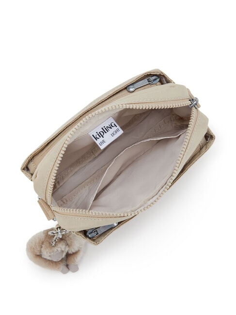 ABANU S Schultertasche charakteristisches Beige mit Prägung - Damentaschen