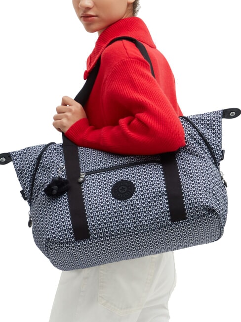 ART Große Umhängetasche Signatur-Druck - Damentaschen