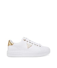 GUESS DENESA Turnschuhe Wei&szlig;es Gold - Damenschuhe - 2