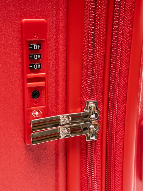 LIGHT POP 2 Großer erweiterbarer Trolley rote Jujube - Harte Trolleys