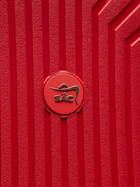 LIGHT POP 2 Großer erweiterbarer Trolley rote Jujube - Harte Trolleys