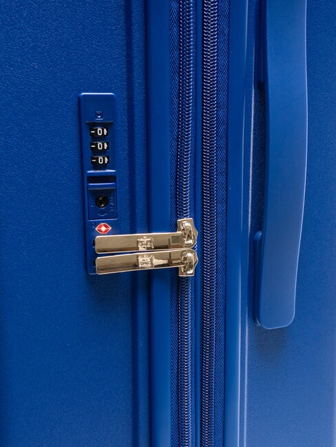 LIGHT POP 2 Großer erweiterbarer Trolley marineblau - Harte Trolleys