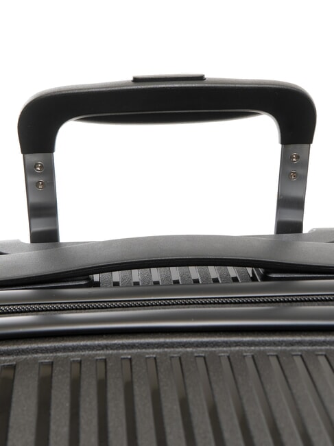 LIGHT POP 2 Mittelgroßer erweiterbarer Trolley Schwarz - Harte Trolleys