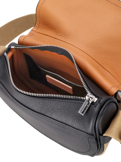 RAQUEL S Mini-Umhängetasche aus Leder noir/cuir - Damentaschen