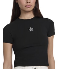 GUESS JEANS SS CN EMB STAR  T-Shirts jetbla - T-Shirts und Tops für Damen - 3