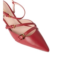 COCCINELLE FERNANDA Slingback-Schuhe aus Leder Sangria - Damenschuhe - 4
