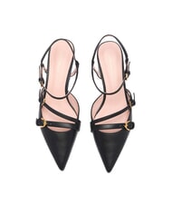 COCCINELLE FERNANDA Slingback-Schuhe aus Leder Schwarz - Damenschuhe - 4