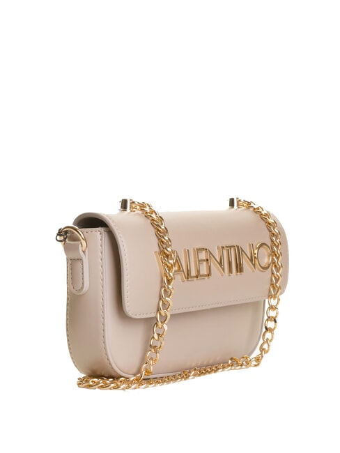 NAMMOS RE Minitasche mit &Uuml;berschlag und Schultergurt Beige - Damentaschen