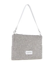 MARIO VALENTINO NABILAH Clutch mit Strasssteinen und Schultergurt Silber - Damentaschen - 3