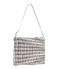 MARIO VALENTINO NABILAH Clutch mit Strasssteinen und Schultergurt Silber - Damentaschen - 4