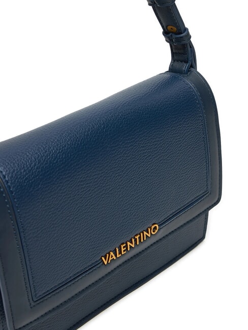 USHUAIA Doppelfunktionstasche mit &Uuml;berschlag Blau - Damentaschen