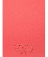 PINKO HALF MOON BABY Umhängetasche aus Leder Koralle. würzig-antikes Gold - Damentaschen - 5