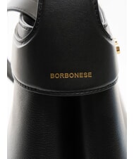 BORBONESE ARMOR  Handtasche, mit Schultergurt, aus Leder Schwarz - Damentaschen - 4