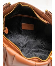 BORBONESE L ECLAIR  Maxi Umhängetasche aus Leder Kokosnuss - Damentaschen - 5