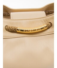 BORBONESE FILO  Umhängetasche, Leder Sand - Damentaschen - 3