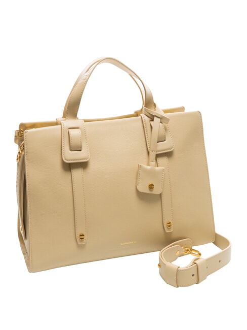 DEJEUNER  Handtasche, mit Schultergurt, aus Leder Sand - Damentaschen